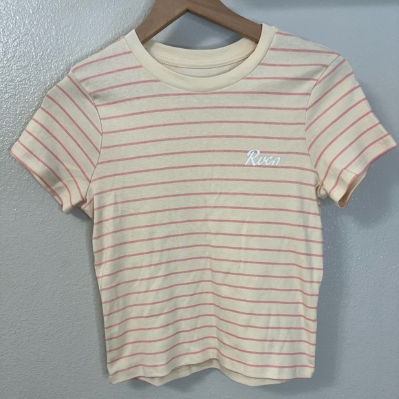 RVCA Cantina Striped T-Shirt Small - Picture 4 of 8